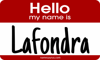 Hello my name is Lafondra png download