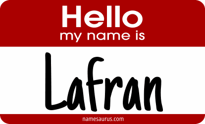 Hello my name is Lafran png download
