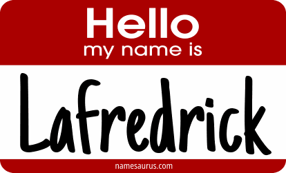Hello my name is Lafredrick png download
