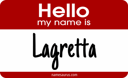 Hello my name is Lagretta png download