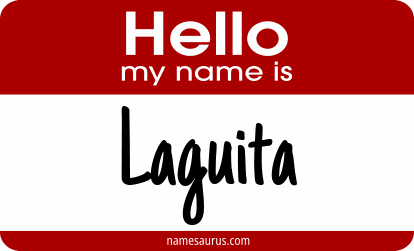Hello my name is Laguita png download