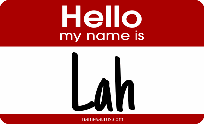 Hello my name is Lah png download