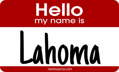 Hello my name is Lahoma png download