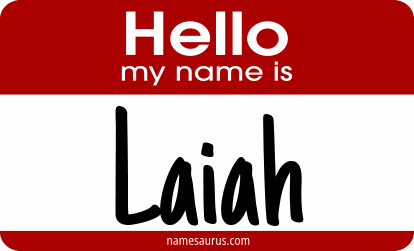 Hello my name is Laiah png download