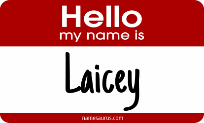 Hello my name is Laicey png download