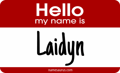 Hello my name is Laidyn png download