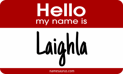 Hello my name is Laighla png download