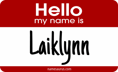 Hello my name is Laiklynn png download