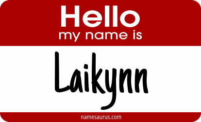 Hello my name is Laikynn png download