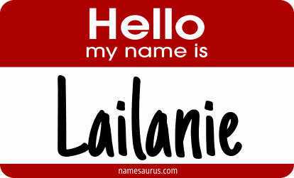 Hello my name is Lailanie png download