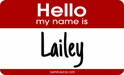 Hello my name is Lailey png download