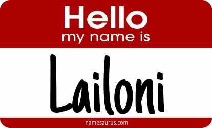 Hello my name is Lailoni png download