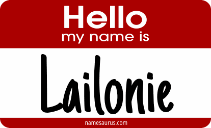 Hello my name is Lailonie png download