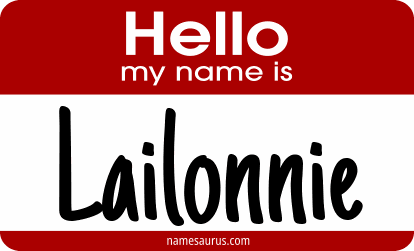 Hello my name is Lailonnie png download