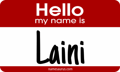 Hello my name is Laini png download