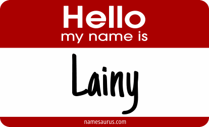 Hello my name is Lainy png download
