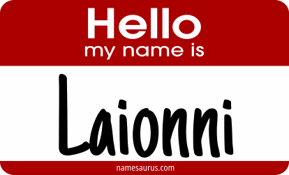 Hello my name is Laionni png download