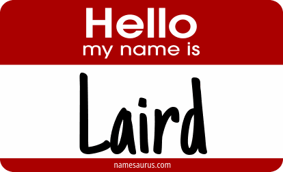 Hello my name is Laird png download