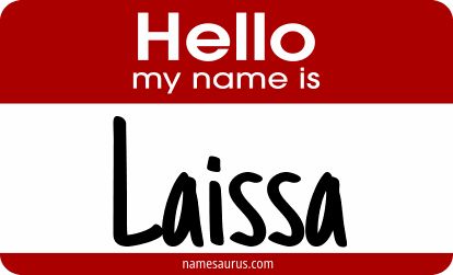 Hello my name is Laissa png download