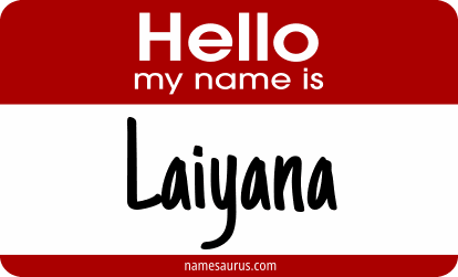 Hello my name is Laiyana png download