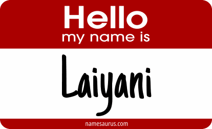 Hello my name is Laiyani png download