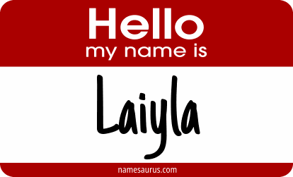 Hello my name is Laiyla png download