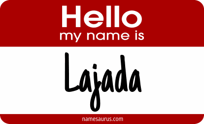 Hello my name is Lajada png download
