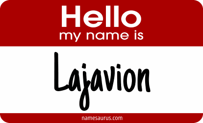 Hello my name is Lajavion png download