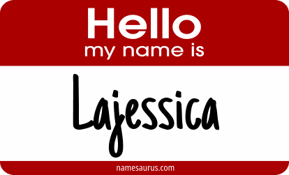 Hello my name is Lajessica png download