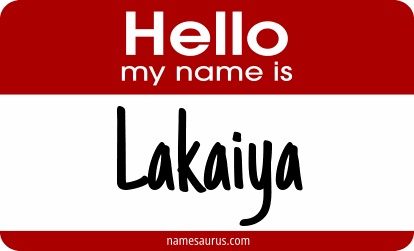 Hello my name is Lakaiya png download