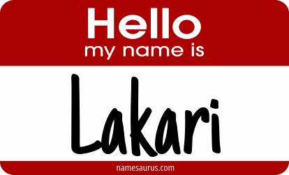 Hello my name is Lakari png download