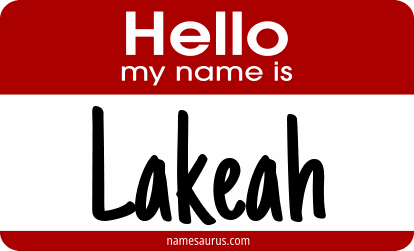 Hello my name is Lakeah png download