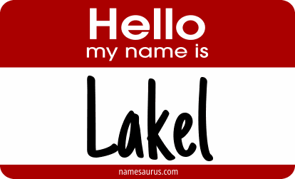Hello my name is Lakel png download