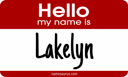 Hello my name is Lakelyn png download