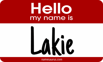 Hello my name is Lakie png download