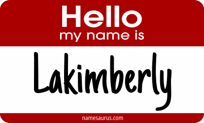 Hello my name is Lakimberly png download