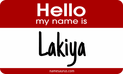 Hello my name is Lakiya png download