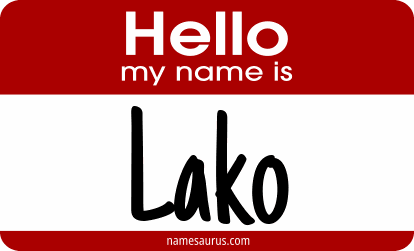 Hello my name is Lako png download