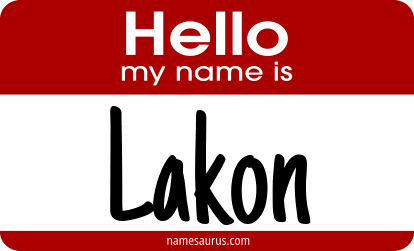 Hello my name is Lakon png download