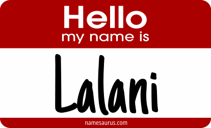 Hello my name is Lalani png download
