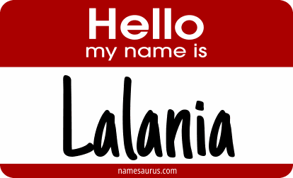 Hello my name is Lalania png download