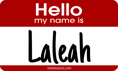 Hello my name is Laleah png download