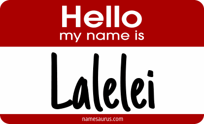 Hello my name is Lalelei png download