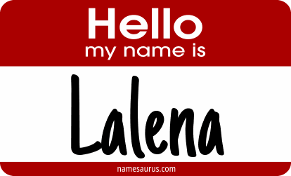 Hello my name is Lalena png download