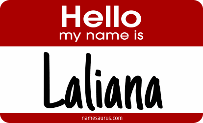 Hello my name is Laliana png download