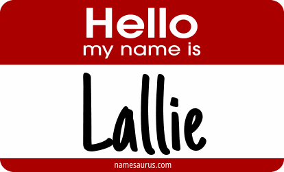 Hello my name is Lallie png download