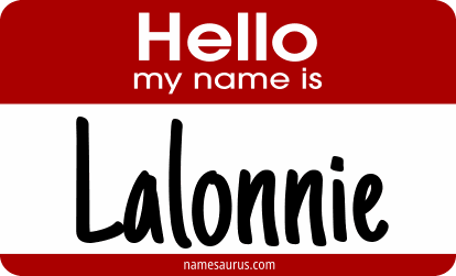 Hello my name is Lalonnie png download
