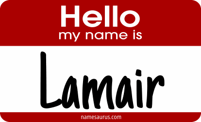 Hello my name is Lamair png download