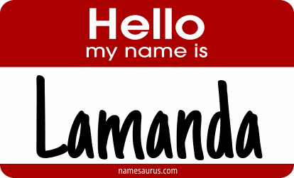 Hello my name is Lamanda png download