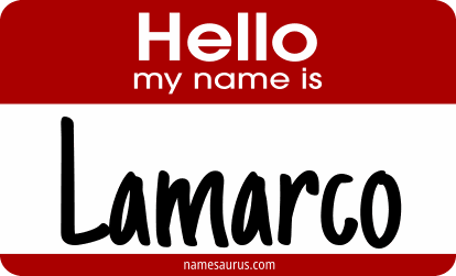 Hello my name is Lamarco png download